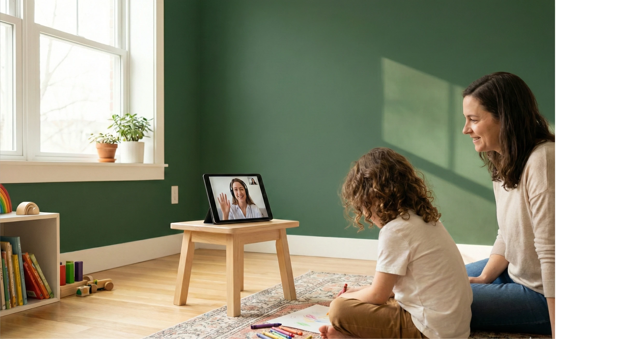 Online çocuk terapisi seansı