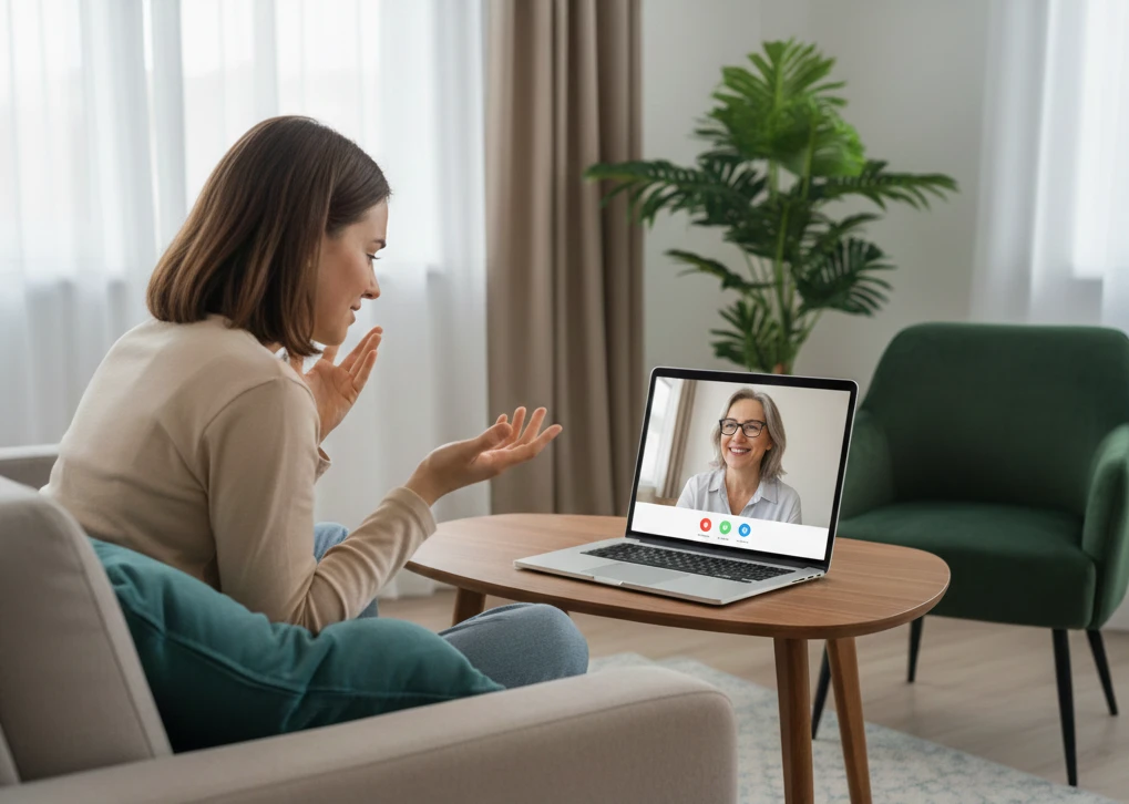 Online terapi seansı - evden rahat ortamda psikolojik destek